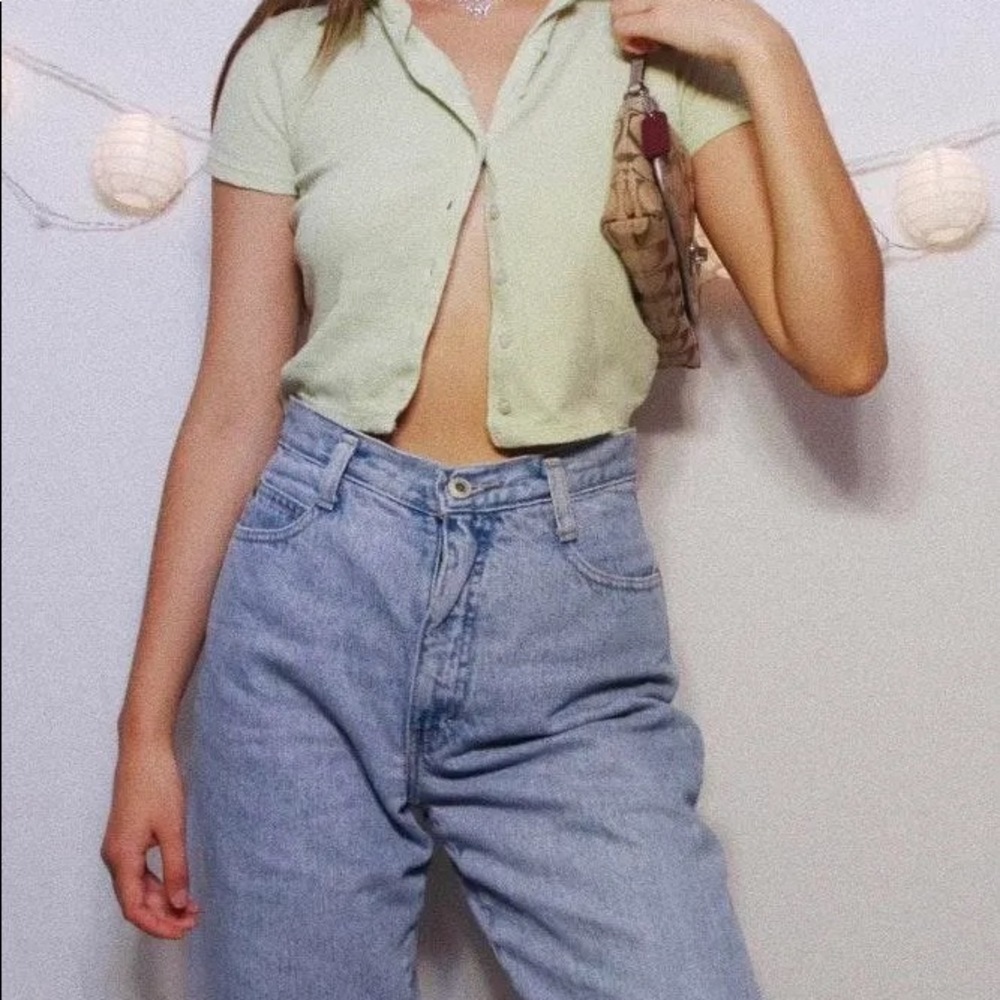 Brandy Melville Light Green Caroline Top